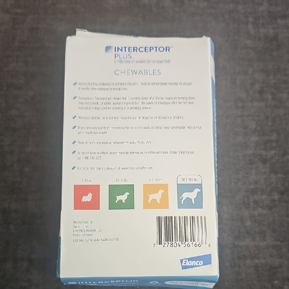 Interceptor Plus for Dogs 50.1-100 lbs - Picture 2 of 3